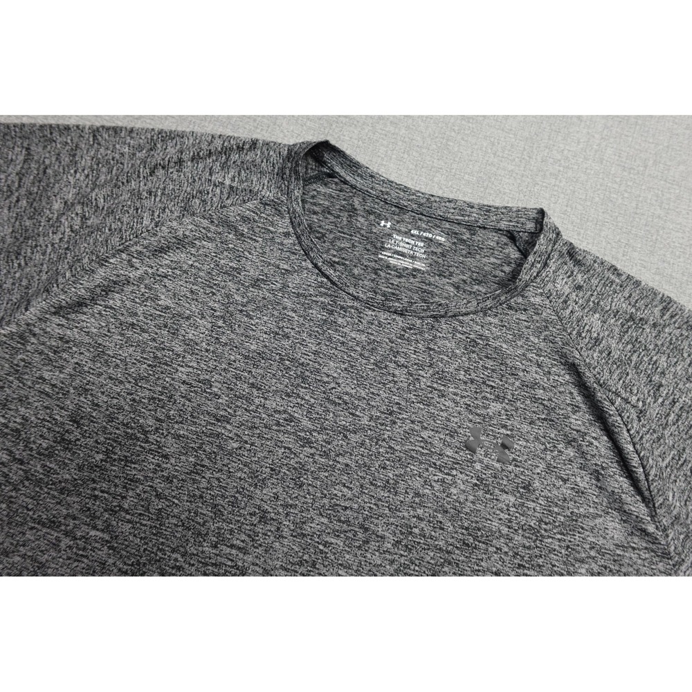 Under Armour Tech Tee Shirt Men 4XL Gray Short Sleeve Performance Top Lightweigt